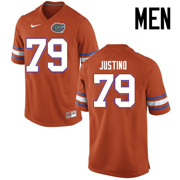 Men Florida Gators #79 Daniel Justino College Football Jerseys Sale-Orange